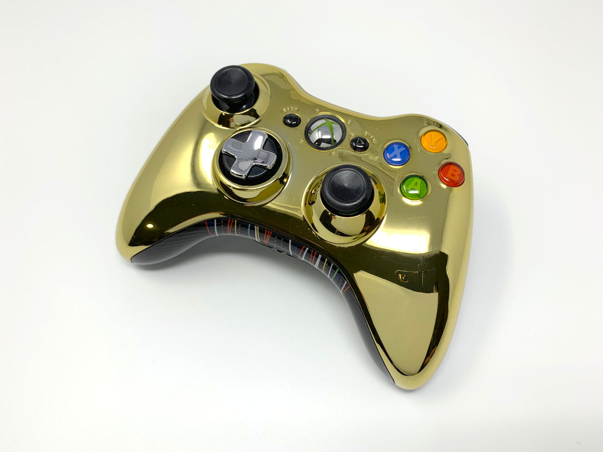 Xbox 360 Wireless Controller Gold Chrome Extension Microsoft