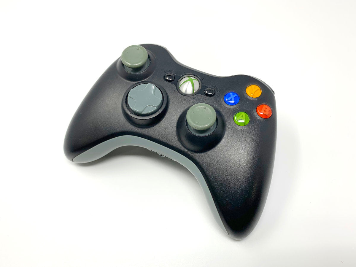 Xbox 360 Wireless Controller Genuine/Official/OEM Model WKS368 - Black & Gray • Accessories