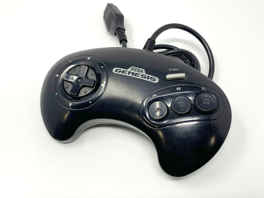 Sega Genesis Controller Genuine/Official/OEM 3-Button Model 1650 - Black  • Accessories