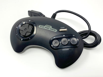 Sega Genesis Controller - Genuine/Official/OEM - 3-Button - Model 1650 - Black • Gamepad