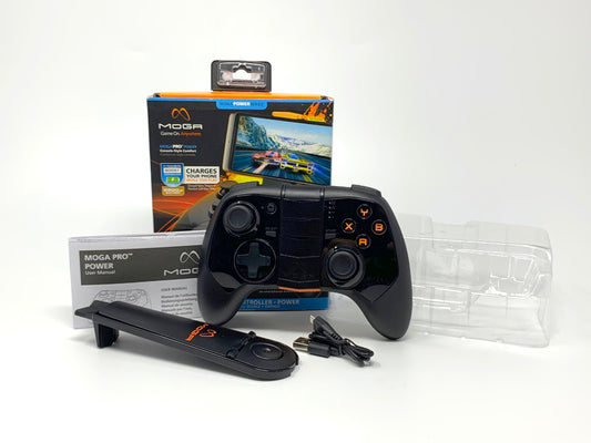 MOGA Mobile Pro Size Game Controller + Power for Select Android Devices CIB - Black  • Accessories