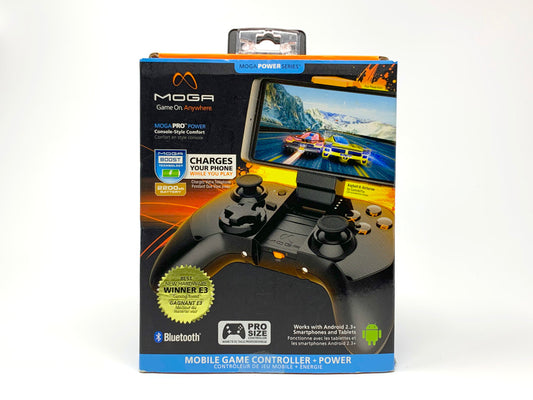 MOGA Mobile Pro Size Game Controller + Power for Select Android Devices CIB - Black  • Accessories