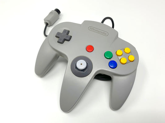 Nintendo 64 Controller Genuine/Official/OEM - Gray • Accessories