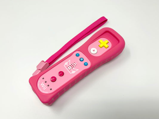 Nintendo Wii Motion Plus Princess Peach Pink Genuine/Official/OEM Wiimote Controller with Silicone Grip • Accessories