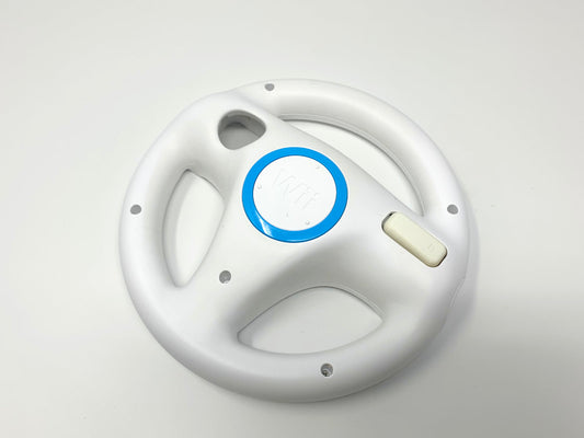 Nintendo Wii Steering Wheel for Mario Kart Genuine/Official/OEM RVL-A-J-USZ - White • Controllers