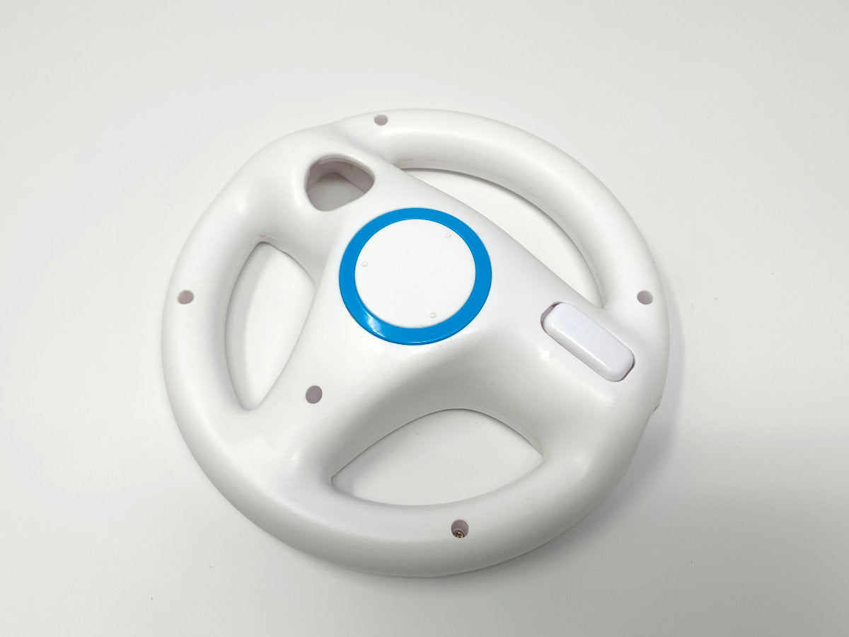 Generic Steering Wheel for Nintendo Wii - White • Racing Wheel