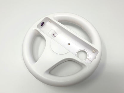 Generic Steering Wheel for Nintendo Wii - White • Racing Wheel