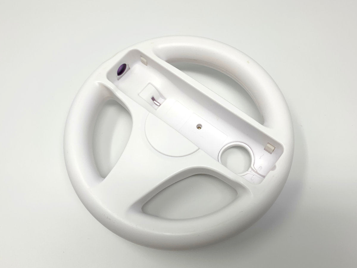 Generic Steering Wheel for Nintendo Wii Mario Kart - White • Controllers