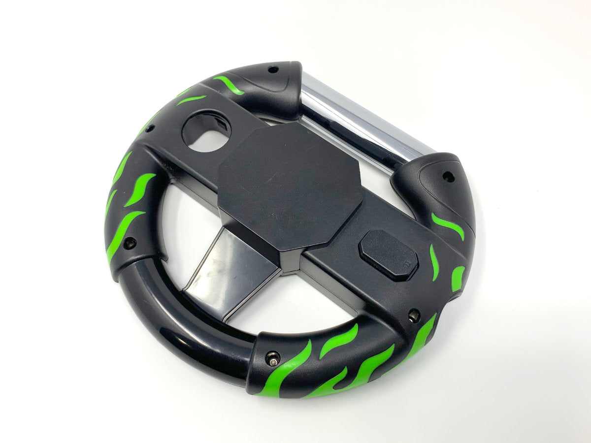 Generic Steering Wheel for Nintendo Wii - Black & Green • Racing Wheel