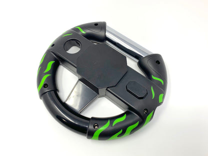 Generic Steering Wheel for Nintendo Wii - Black & Green • Racing Wheel