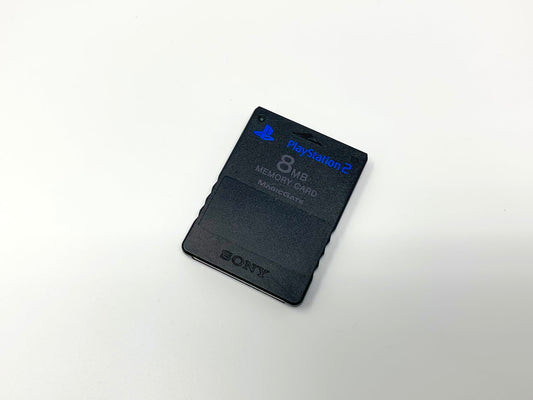 Sony PlayStation 2 8MB Memory Card Genuine/Official/OEM - Black • Accessories