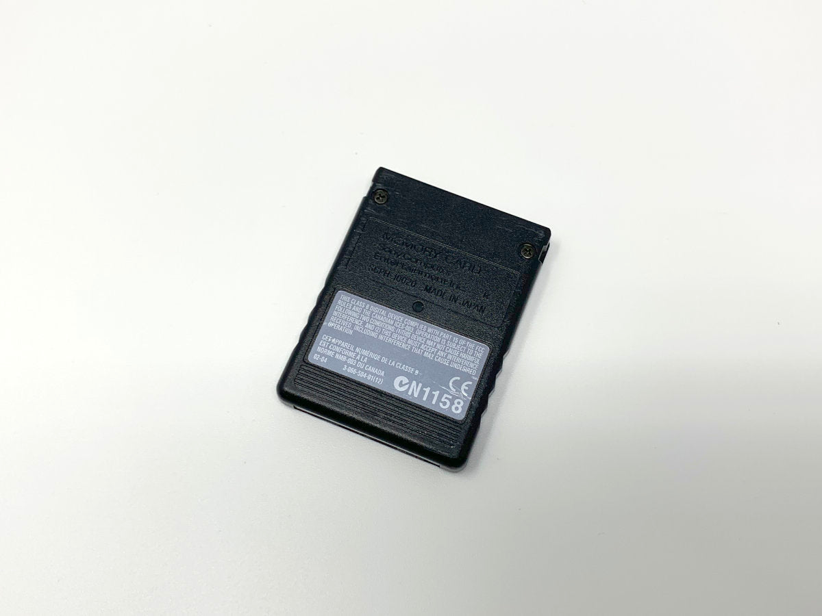 Sony Playstation 2 8MB Memory Card - Genuine/Official/OEM - Black • Memory Card