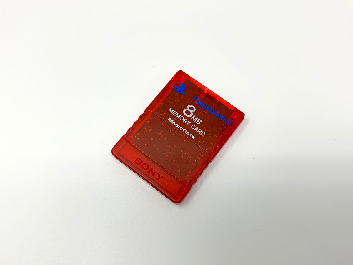 Sony Playstation 2 8MB Memory Card - Genuine/Official/OEM - Red • Memory Card