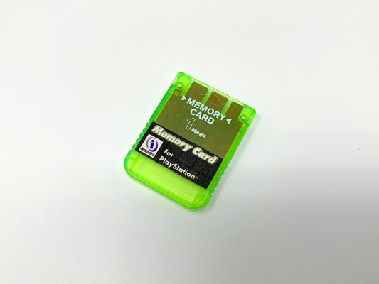 PlayStation 1MB Memory Card by InterAct - Light Green • Accessories