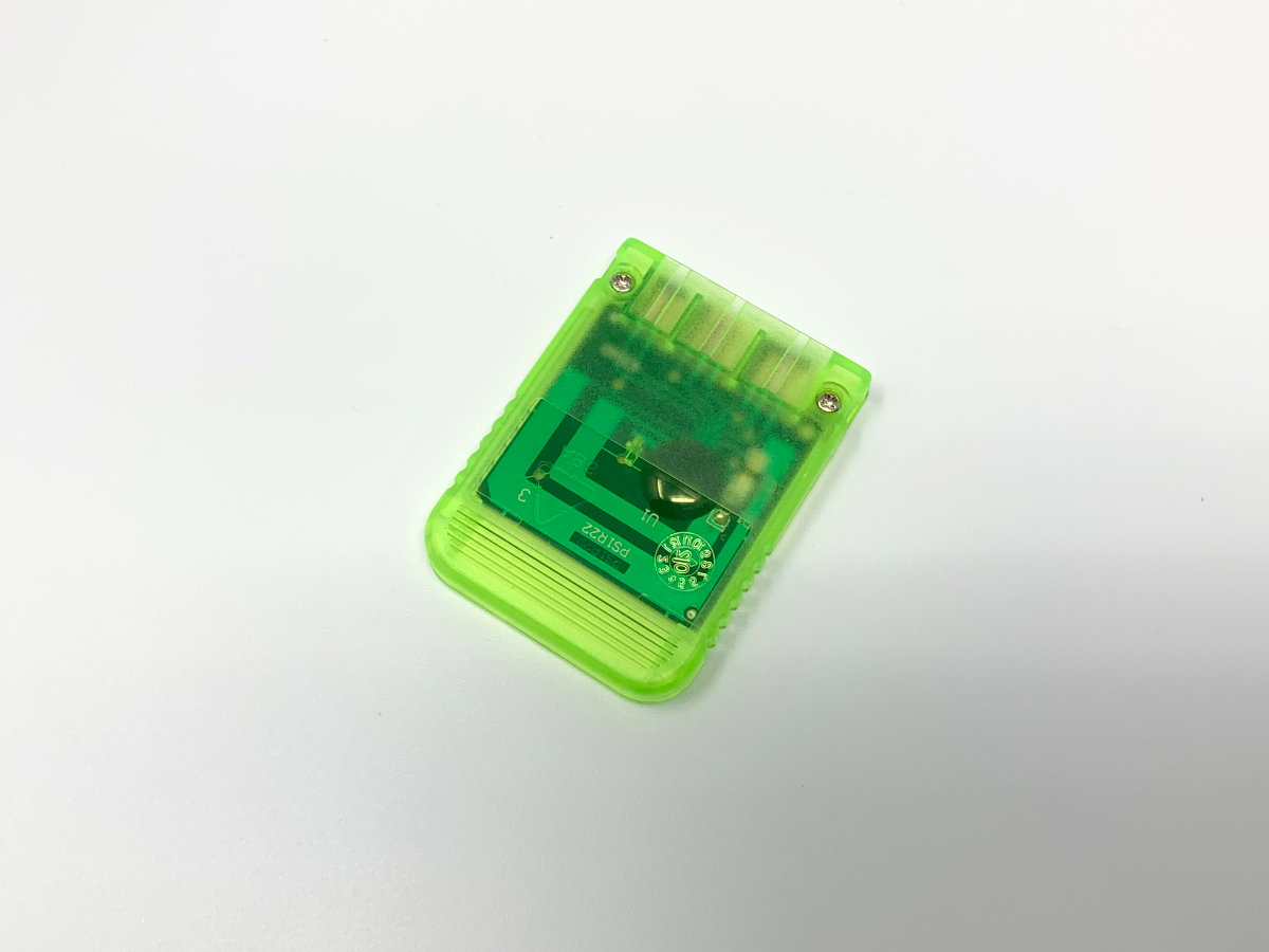 Playstation 1MB Memory Card by InterAct - Light Green • Memory Card