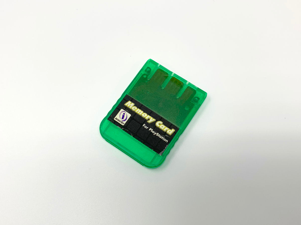 Playstation 1MB Memory Card by InterAct - Green • Memory Card
