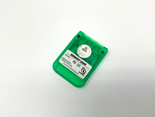 PlayStation 1MB Memory Card by InterAct - Green • Accessories