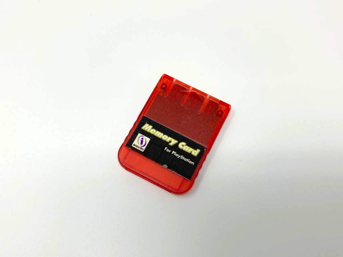 PlayStation 1MB Memory Card by InterAct - Red • Accessories