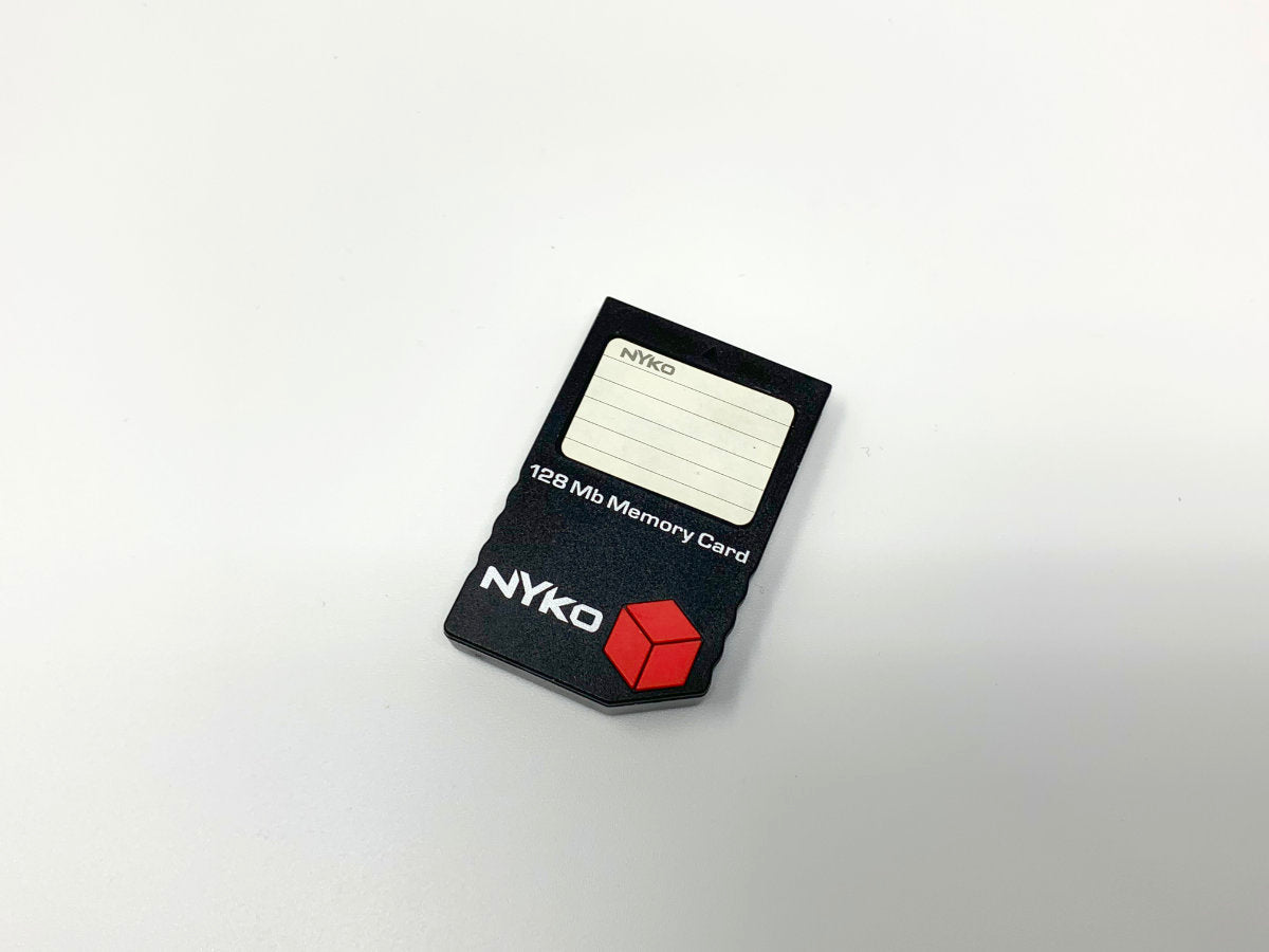 Nintendo Gamecube 128MB Memory Card by Nyko - Model 81550-HO8 - Black • Memory Card
