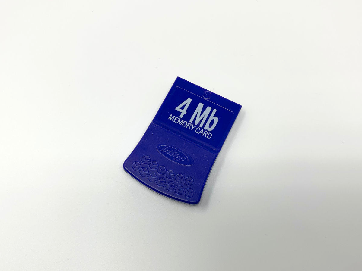 Nintendo Gamecube 4MB Memory Card by Intec - Purple • Memory Card