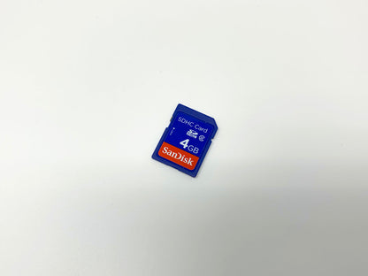 SDHC 4GB Memory Card by SanDisk - Blue • Memory Card
