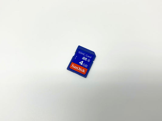 SDHC 4GB Memory Card by SanDisc - Blue • Accessories
