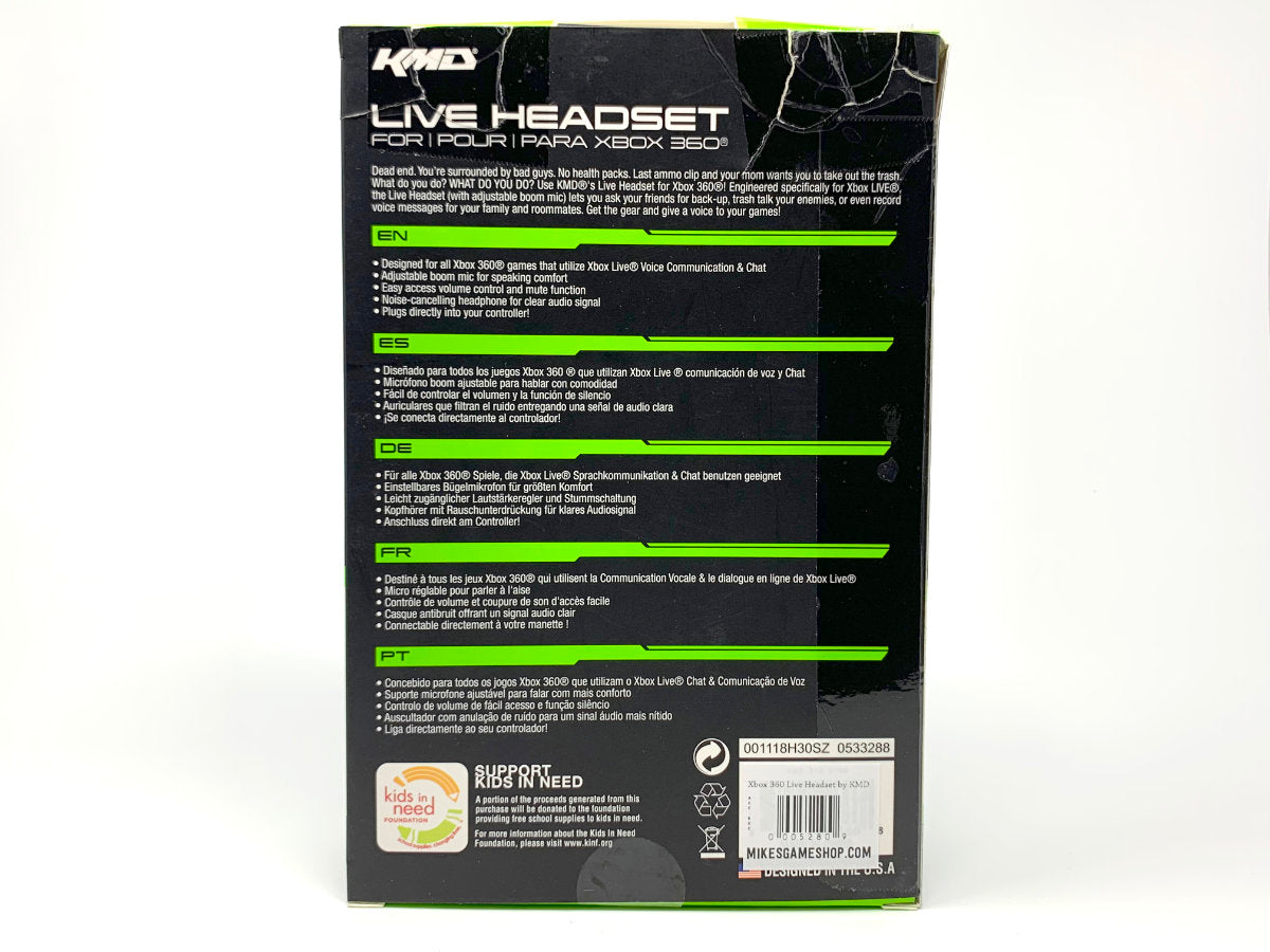 Xbox 360 Live Headset by KMD • Accessories