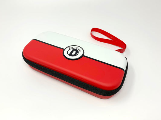 Dacckit Nintendo Switch Lite Carry Case Hard - Red & White • Accessories