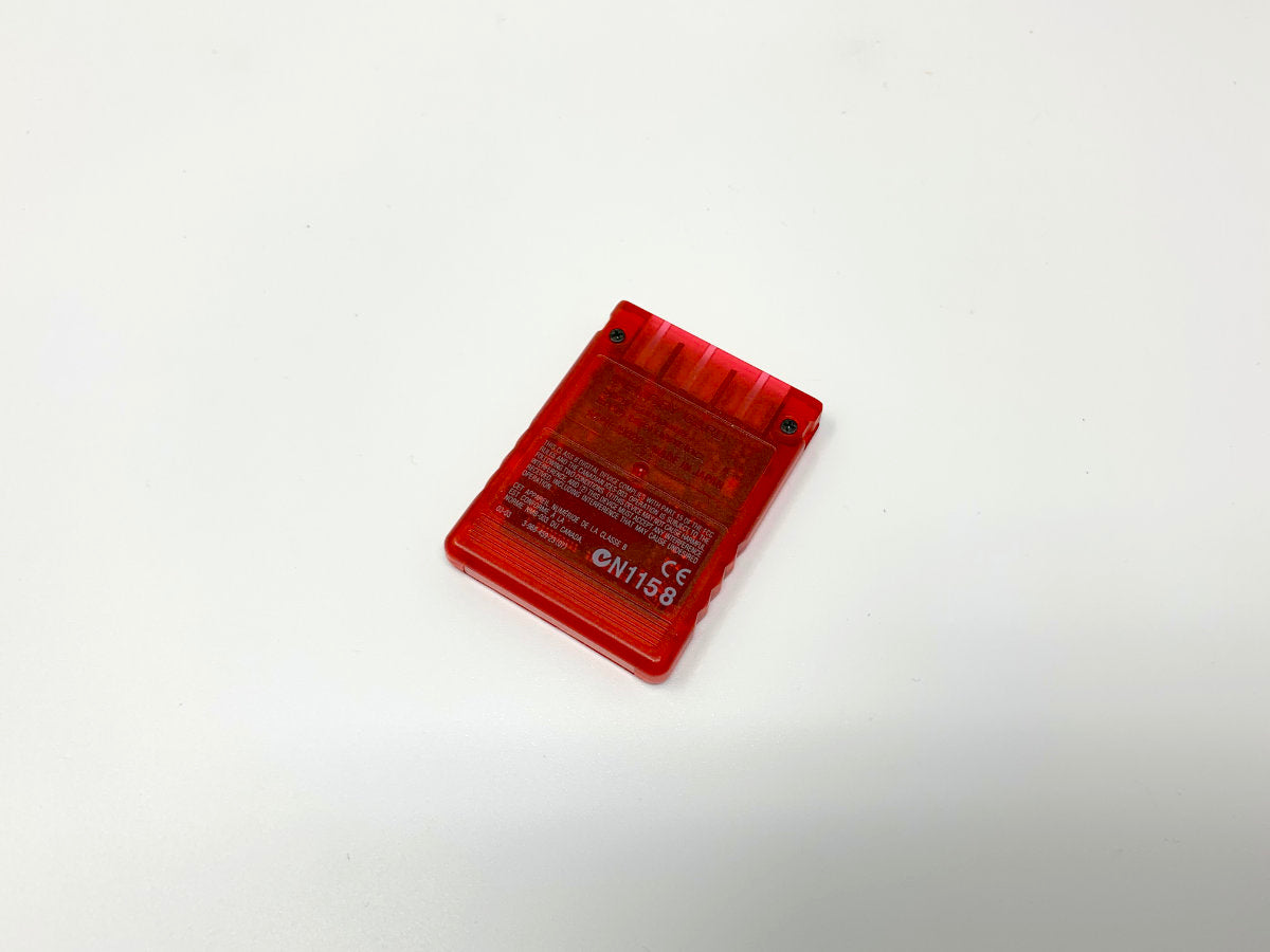 Sony Playstation 2 8MB Memory Card - Genuine/Official/OEM - Red • Memory Card