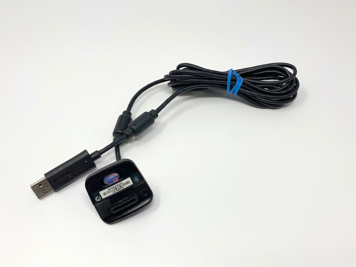 Xbox 360 Controller Play & Charge Cable - Genuine/Official/OEM - Black • Controller Cable