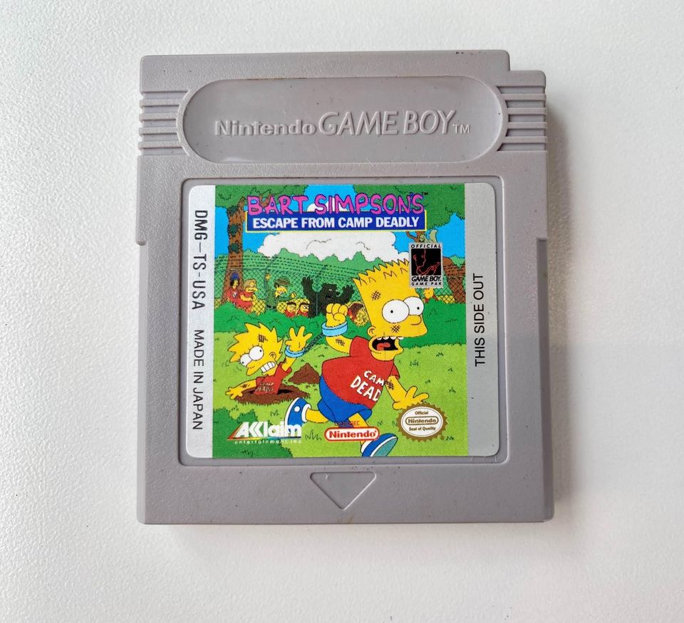 Bart Simpson's Escape from Camp Deadly • Gameboy Original
