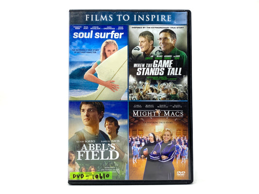 Abel's Field / The Mighty Macs / Soul Surfer / When The Game Stands Tall • DVD