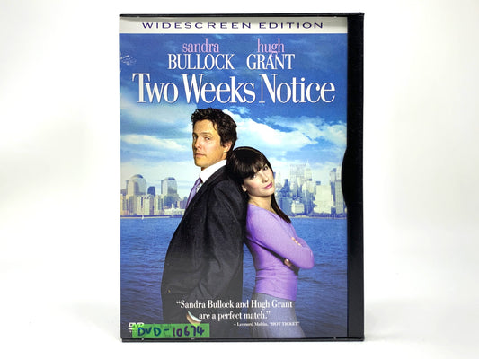 Two Weeks Notice – Widescreen Special Edition • DVD