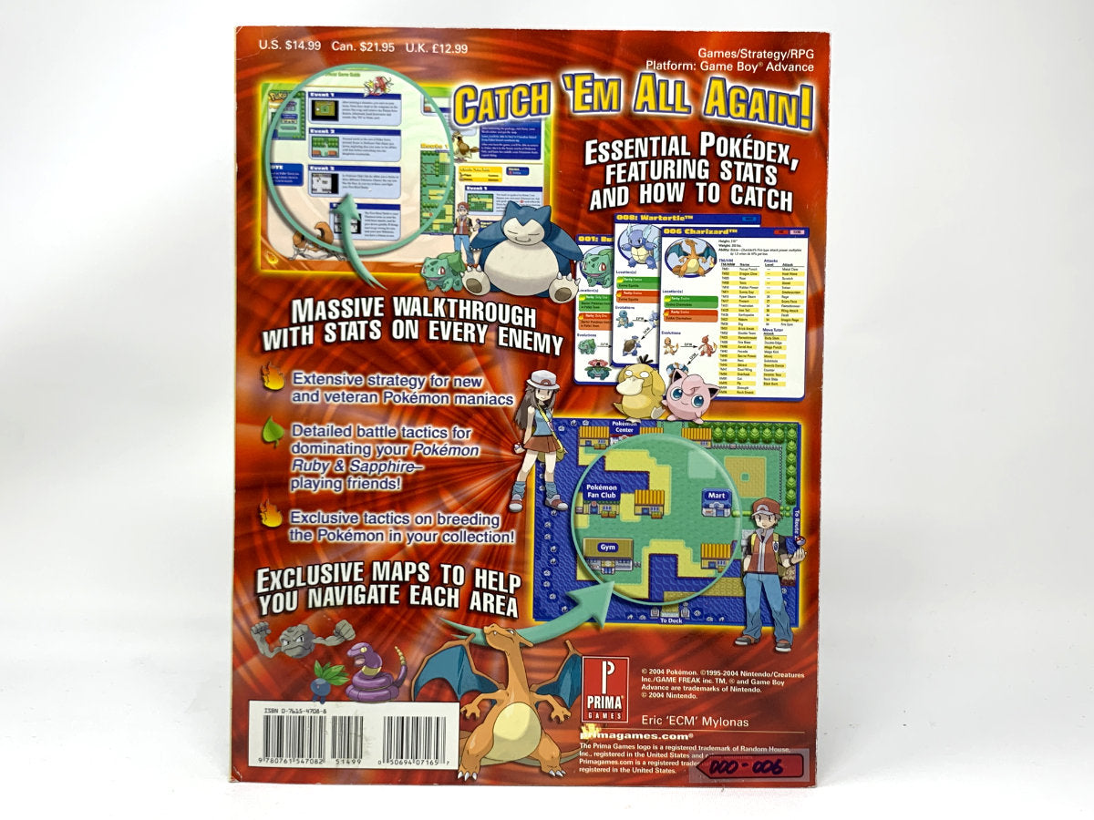 Pokemon Fire Red & Leaf Green (Prima Official Game Guide) • Books