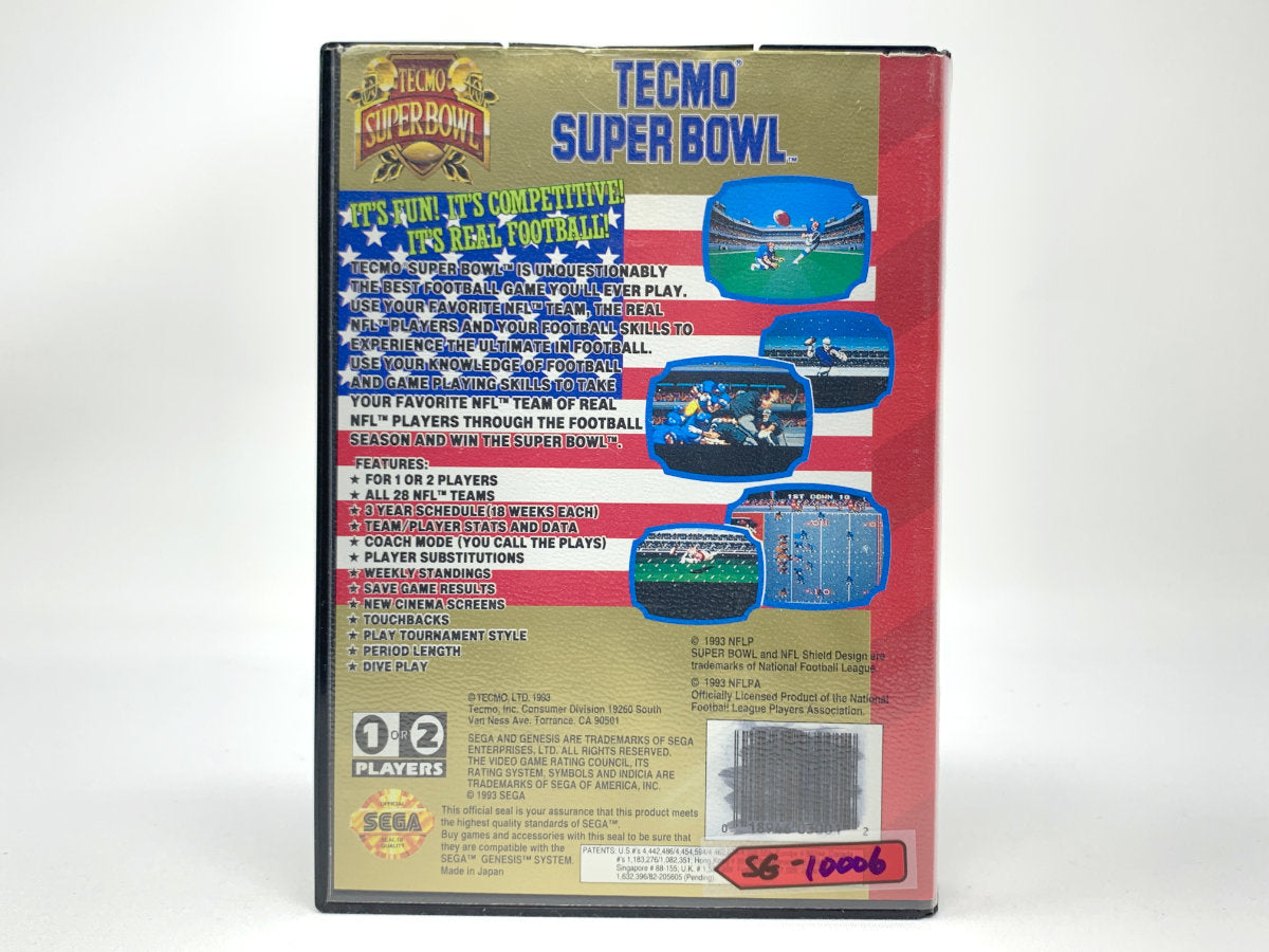 Tecmo Super Bowl *w/ Original Box* • Sega Genesis