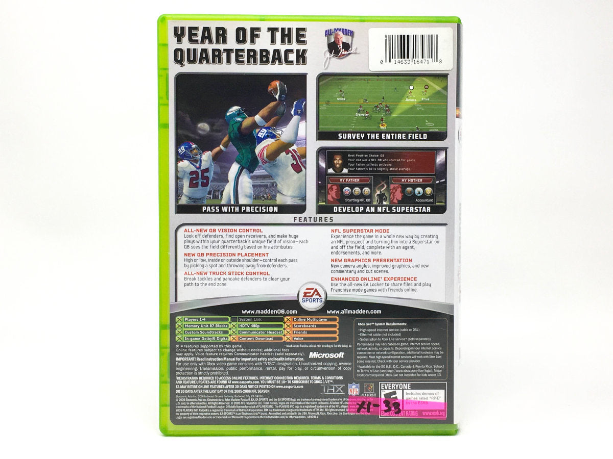 Madden NFL 06 • Xbox Original