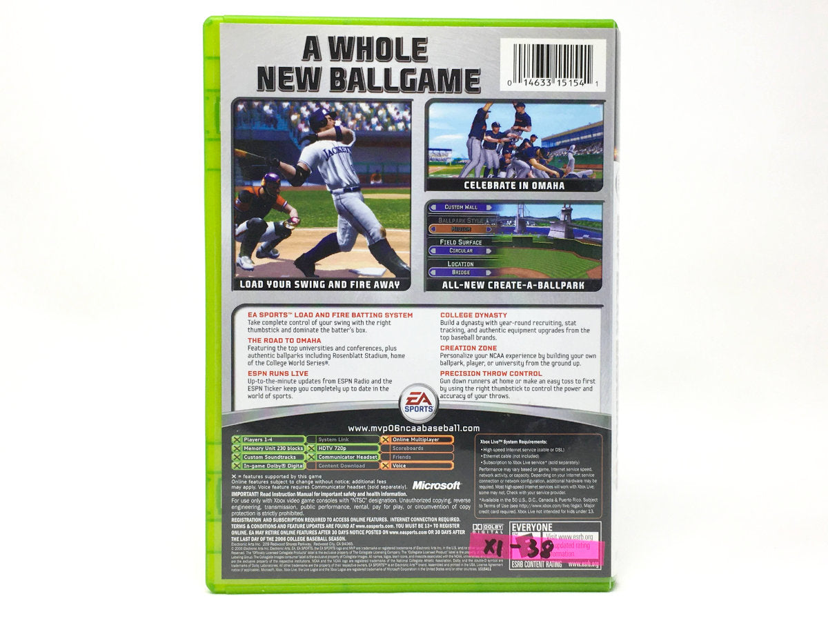 MVP 06: NCAA Baseball • Xbox Original