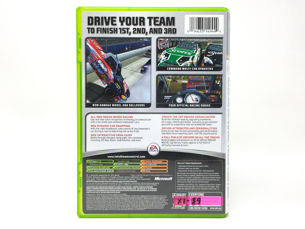 NASCAR 06: Total Team Control • Xbox Original