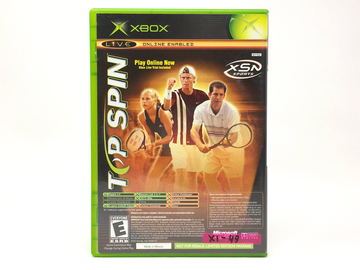 NCAA Football 2005 / Top Spin • Xbox Original