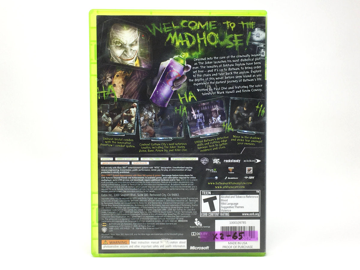 Batman: Arkham Asylum GameStop Edition • Xbox 360