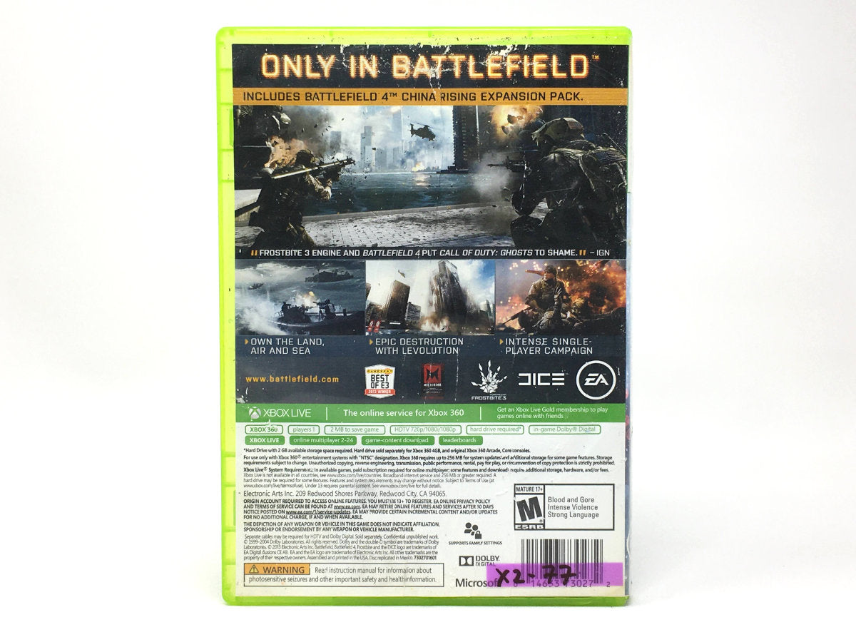 Battlefield 4 (Includes Battlefield 4 China Rising Expansion Pack) • Xbox 360