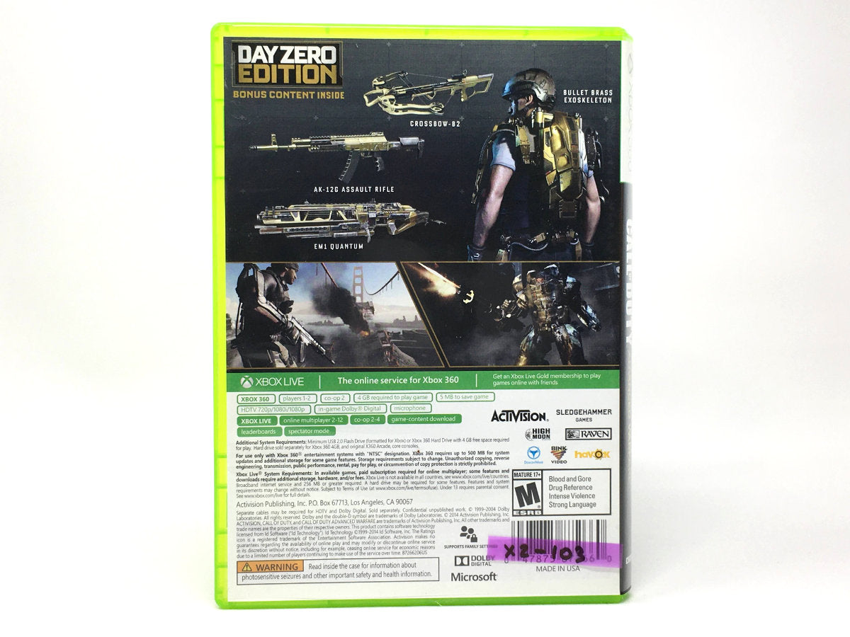 Call of Duty: Advanced Warfare Day Zero Edition • Xbox 360