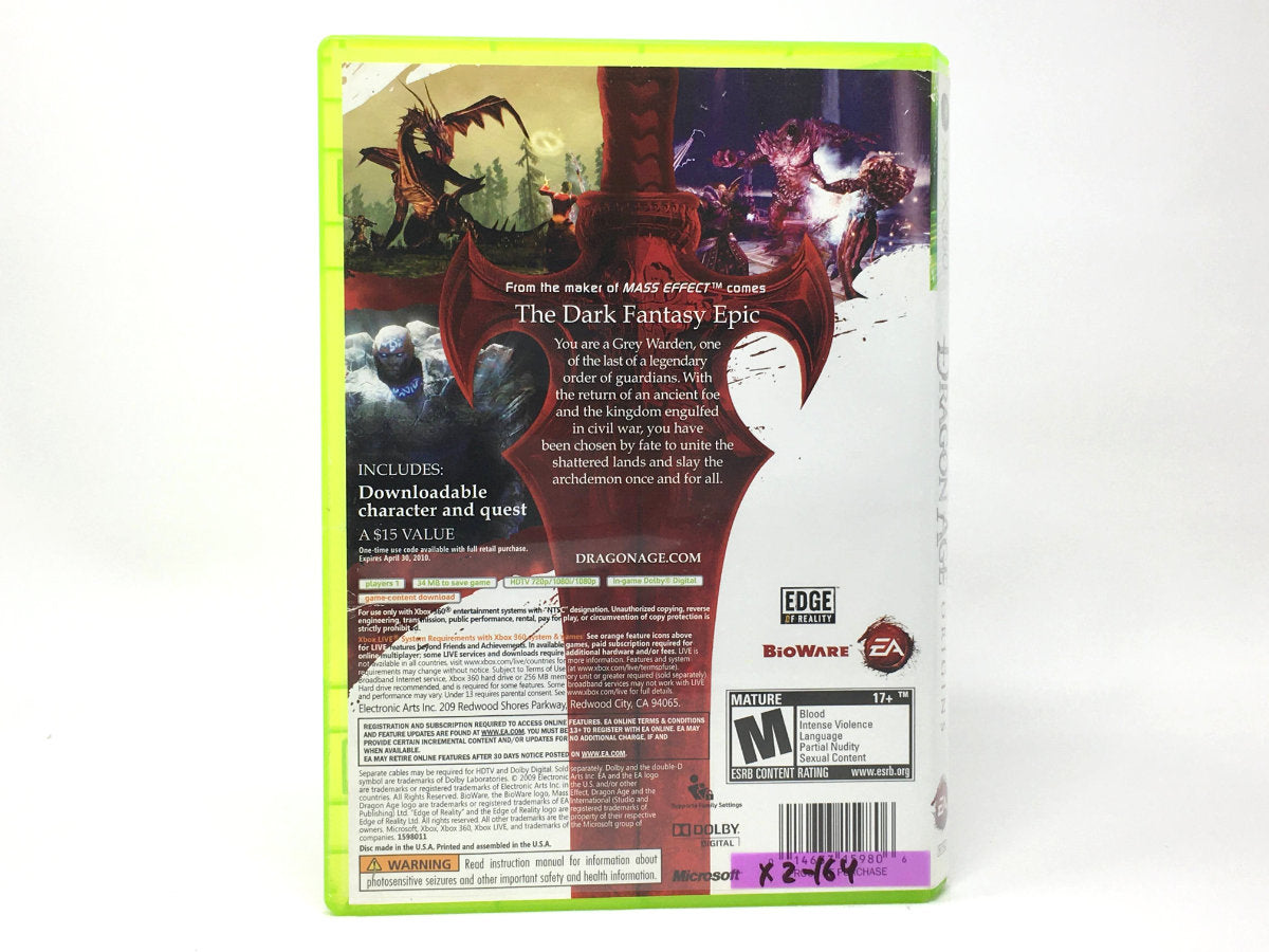 Dragon Age Origins (Microsoft Xbox 360) Original Release Complete  14633159806