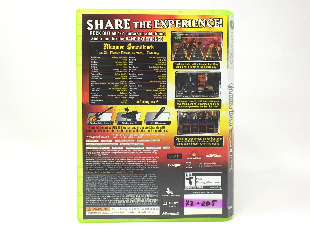 Guitar Hero World Tour • Xbox 360