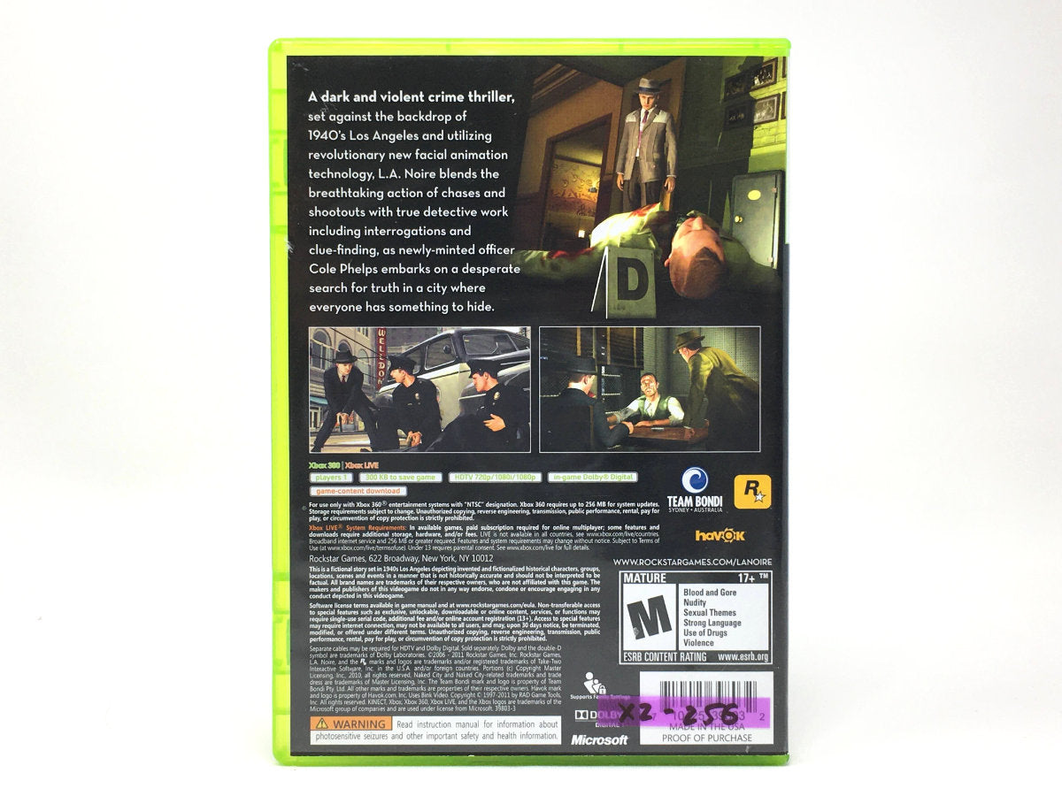 L.A. Noire • Xbox 360