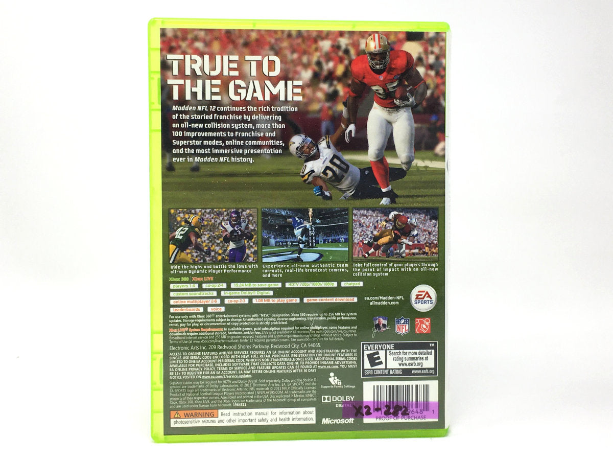 Madden NFL 12 • Xbox 360