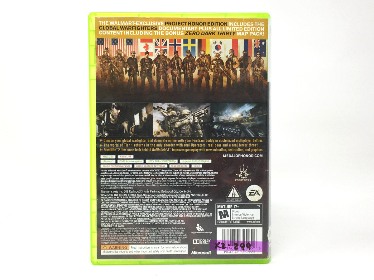 Medal of Honor: Warfighter Project Honor Edition • Xbox 360