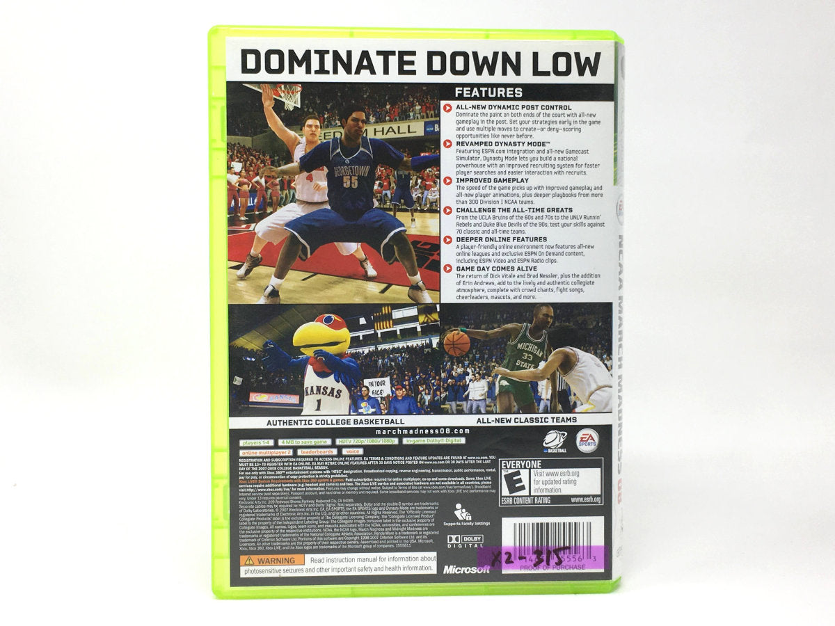 NCAA March Madness 08 • Xbox 360