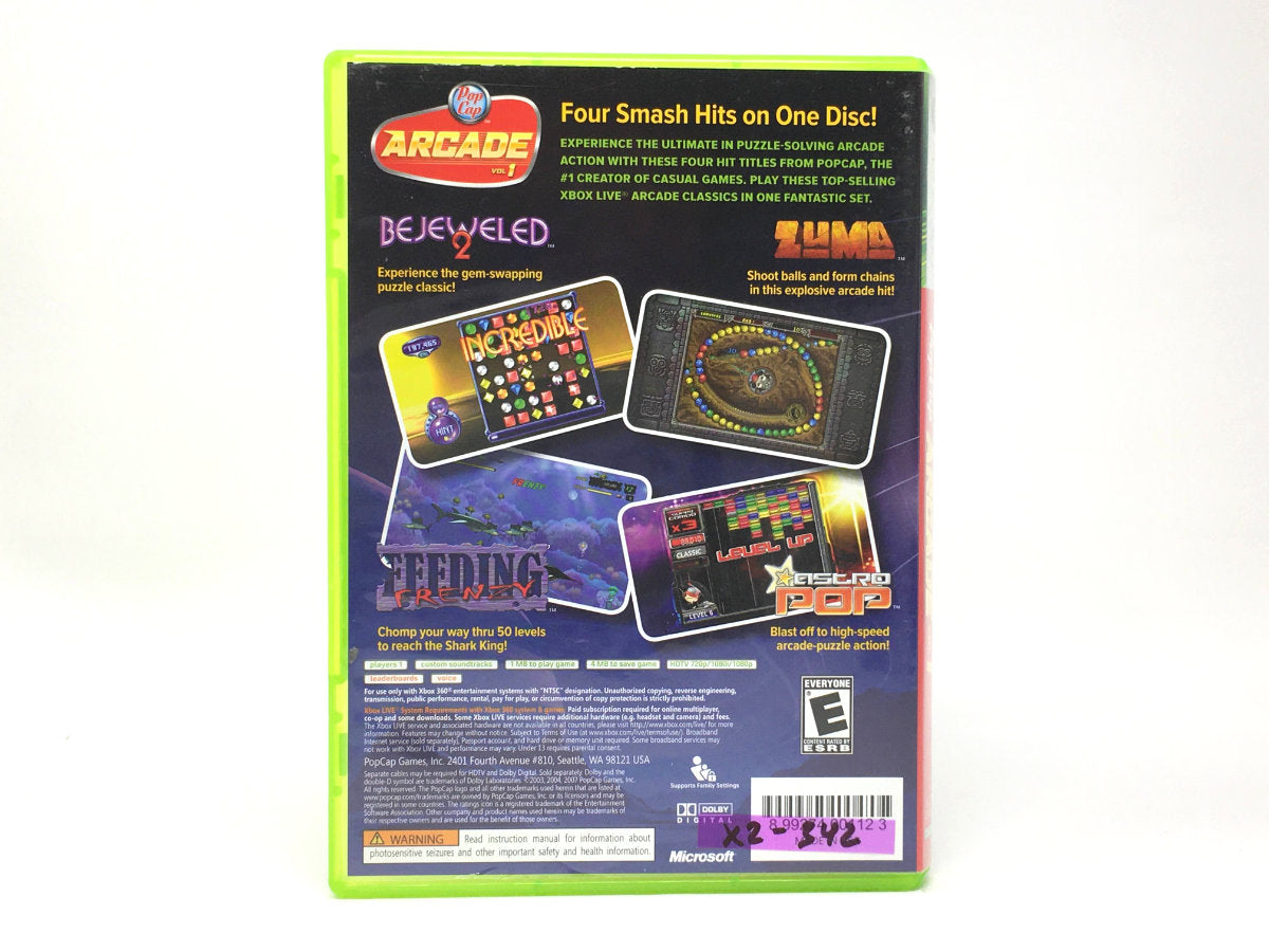 PopCap Arcade Hits Volume 1 • Xbox 360