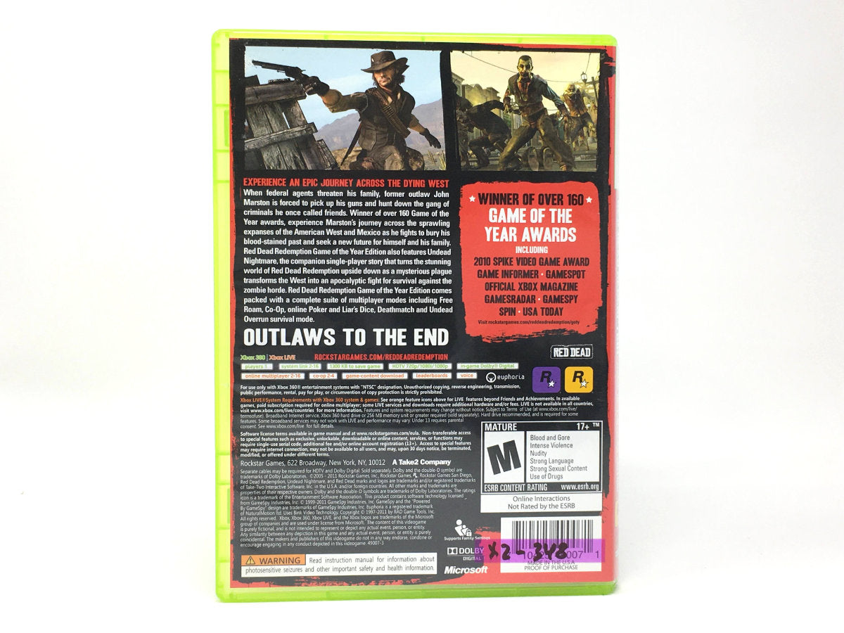 Red Dead Redemption: Game of the Year Edition • Xbox 360 – Mikes Game Shop
